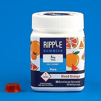 Ripple Blood Orange Fast Acting Gummies, 100mg